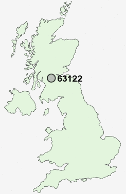 63122 Postcode map