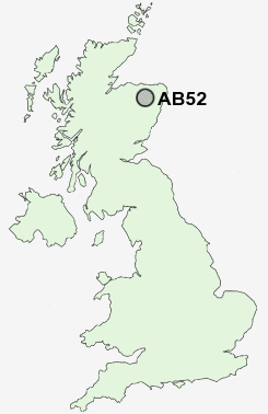 AB52 Postcode map