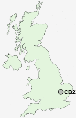 CB23 Postcode map