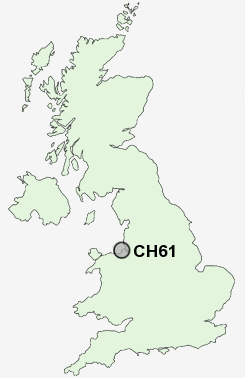 CH61 Postcode map