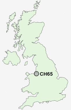 CH65 Postcode map