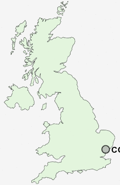 CO7 Postcode map