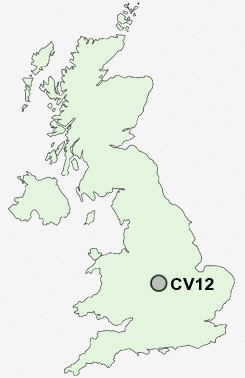 CV12 Postcode map