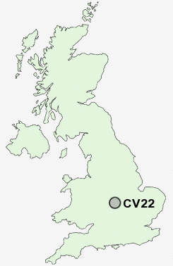 CV22 Postcode map