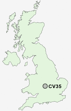 CV35 Postcode map