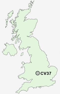 CV37 Postcode map