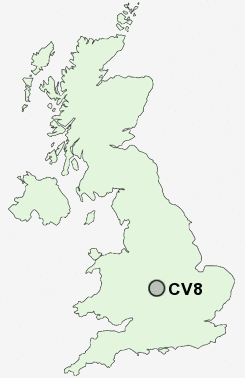 CV8 Postcode map