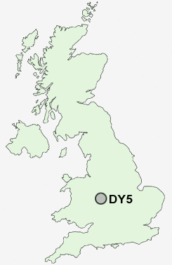 DY5 Postcode map