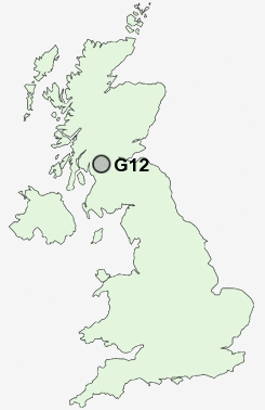 G12 Postcode map