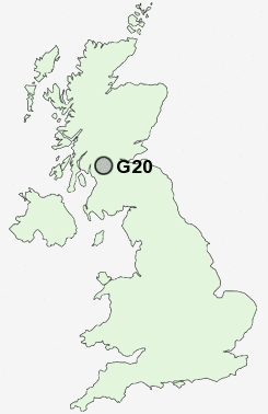 G20 Postcode map