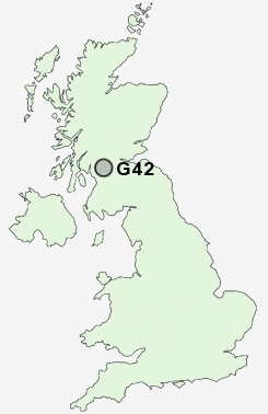 G42 Postcode map