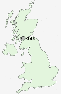 G43 Postcode map