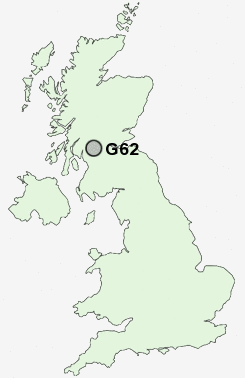 G62 Postcode map