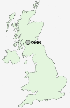 G66 Postcode map