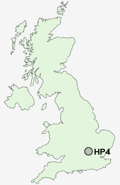 HP4 Postcode map