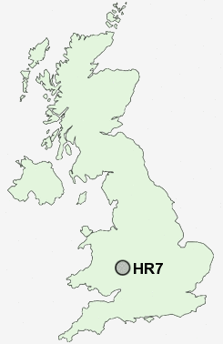 HR7 Postcode map