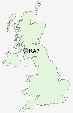 KA7 Postcode map
