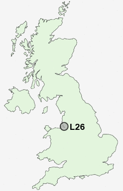 L26 Postcode map