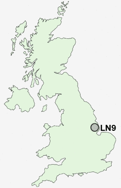 LN9 Postcode map