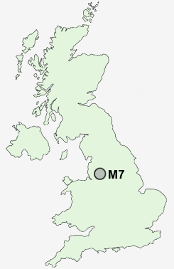 M7 Postcode map