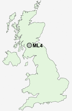 ML4 Postcode map