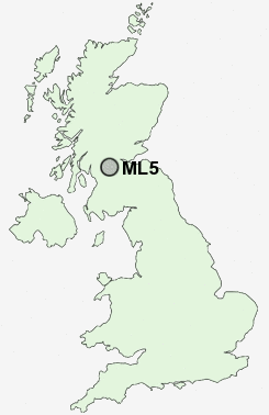 ML5 Postcode map