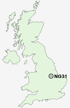 NG31 Postcode map