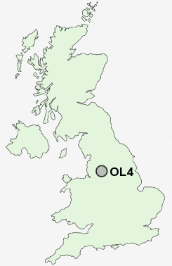 OL4 Postcode map