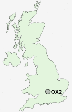 OX2 Postcode map