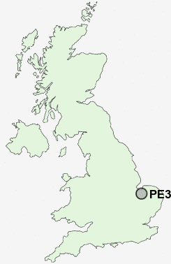 PE33 Postcode map