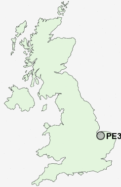 PE34 Postcode map