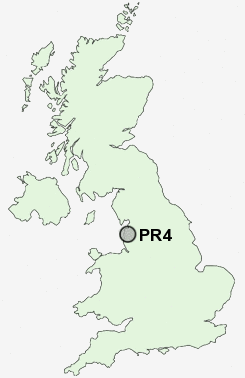 PR4 Postcode map