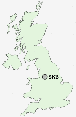 SK6 Postcode map