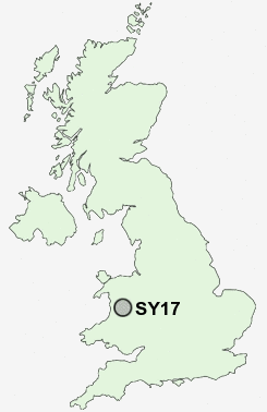 SY17 Postcode map