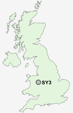 SY3 Postcode map