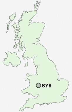 SY8 Postcode map