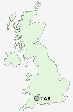 TA6 Postcode map