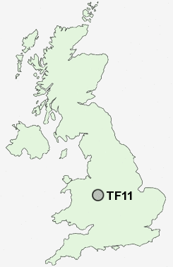 TF11 Postcode map
