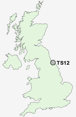 TS12 Postcode map