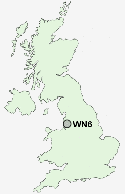 WN6 Postcode map