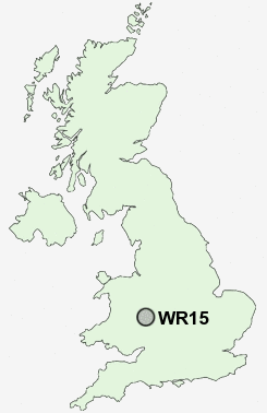 WR15 Postcode map