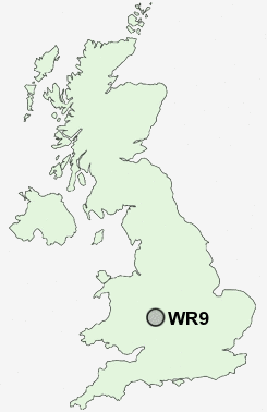 WR9 Postcode map