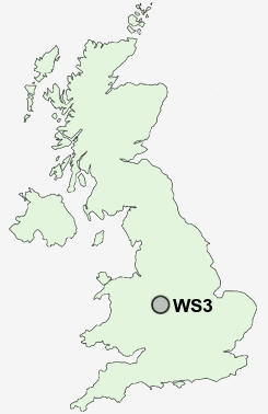 WS3 Postcode map
