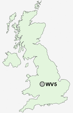 WV5 Postcode map