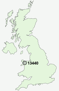 13440 Postcode map