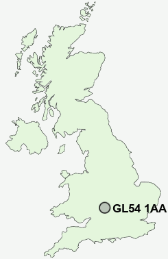 UK Postcode map