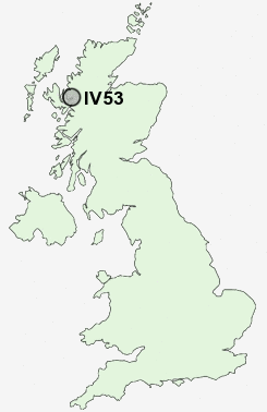 IV53 Postcode map